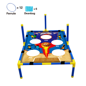 Jeu de lancer interactif pour enfants en plein air : attrape-ballons de plage et jeu de lancer d'anneaux - Product Image 1