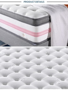 tela de color <span class=keywords><strong>rosa</strong></span> y blanco star hotel de bolsillo de primavera regular de la cubierta de espuma colchón de la cama - Product Image 5