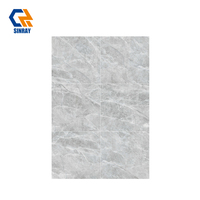 Carreaux de porcelaine 600x600mm, 9mm d'épaisseur, modernes, antibactériens, résistants aux acides, finition brillante, imitation pierre, pour salle de bain et appartement