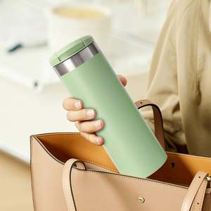 Custom 350ml 500ml <b>Reusable</b> Coffee Cup Tea Insulated Tumbler Drinks 12oz 16oz Straight Bottle Stainless Steel Vacuum Travel <b>Mug</b> - Product Image 4