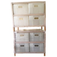 Armoire de rangement à tiroirs anti-poussière en PP ondulé, boîte de rangement multicouche empilable en plastique pour collations, boîte de rangement mobile sous table pour dossiers