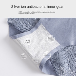Sous-vêtement femme coton antibactérien mi-taille dentelle Sexy et respirant sans trace grande taille année <span class=keywords><strong>de</strong></span> naissance fille étudiant slips - Product Image 5