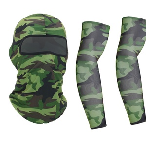 Ngoài Trời Đi Xe Đạp Head Bìa Đầy Đủ Mặt Balaclava Trượt Tuyết Mặt Nạ Phù Hợp Với Chiến Thuật Mũ Khăn Balaclava Cánh Tay Tay Áo Bộ - Product Image 5