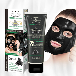 Aichun Beauté Soin de La Peau Naturel charbon de Bois Blanchissant au Visage Décoller Masque Noir pour toutes les peaux - Product Image 5
