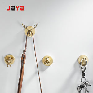 JAYA Meilleure Vente Laiton Salle <span class=keywords><strong>De</strong></span> Bains <span class=keywords><strong>Cuisine</strong></span> Intérieure Couloir Vêtements Tentures Murales Rangée Crochets Adhésifs - Product Image 3