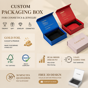 Manufacture Luxury Magnetic Box Custom Cosmetic Packaging Recycled Paperboard Hard Cover Gift Packaging Solution Magnetic Boxes - Product Image 1