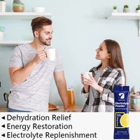 Poudre d'électrolytes à marque privée : Complément sportif pour soulager la déshydratation, la restauration énergétique et la reconstitution des électrolytes