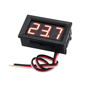 Mini voltímetro de 0,56 pulgadas DC 0-30V, medidor de voltaje Digital, batería de prueba de voltios para coche, indicador de pantalla LED, rojo, verde, azul