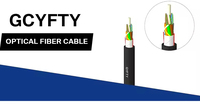GCYFTY 4-96 Core Premium komunikasi kabel serat optik luar ruangan Mode tunggal panjang 2km kabel mikro PE non-metalik panjang
