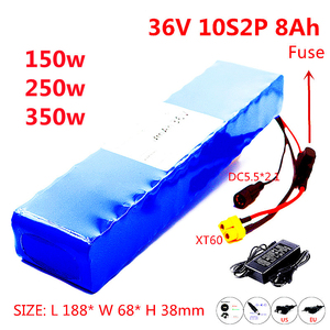 La <span class=keywords><strong>batterie</strong></span> lithium-ion 36V 8Ah 18650 <span class=keywords><strong>10s2p</strong></span> 20A convient au scooter de vélo EBike XT60 avec chargeur - Product Image 2