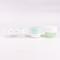 Pot en plastique PP mat Mason avec couvercle, couleur personnalisable, 50g, 100g, 150g, 200g, 250g, 100 ml