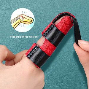 Attelle de doigt bleue de soutien, attelle de rééducation unisexe en tissu respirant pour le soulagement de la douleur arthritique et la protection de base - Product Image 5