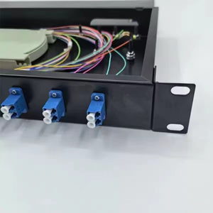 19 \ "1U Rack gắn sợi <span class=keywords><strong>ODF</strong></span> 12 cổng SC/LC kết nối FTTH Patch Panel thiết bị đầu cuối bao vây <span class=keywords><strong>24</strong></span> lõi 1U thiết bị sợi quang - Product Image 2
