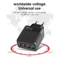 Chargeur de téléphone portable USB à charge rapide Smart PD 36W 5V 4A Prise murale universelle à charge 4 ports et 2 ports