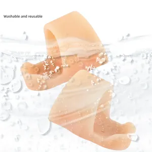 Protège-orteils en gel de <span class=keywords><strong>silicone</strong></span> antidérapant pour hallux valgus, aligneur d'orteils, coussinet d'amortissement, soulagement de la friction pour la marche et la course quotidiennes - Product Image 5