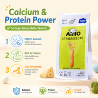 Galletas de Queso Aimo, Sabor Salado, Crujientes, Bajas en Sal, 90g, Listas para Servir en 9 Meses, Venta al Por Mayor