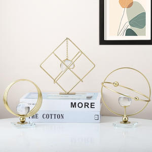 Mueble de <span class=keywords><strong>TV</strong></span> Moderno de Diseño <span class=keywords><strong>Simple</strong></span> para Sala de Estar, Mueble para Vinos, Decoración de Oficina y Hogar, Adornos Geométricos Pequeños de Hierro Estilo Nórdico - Product Image 4