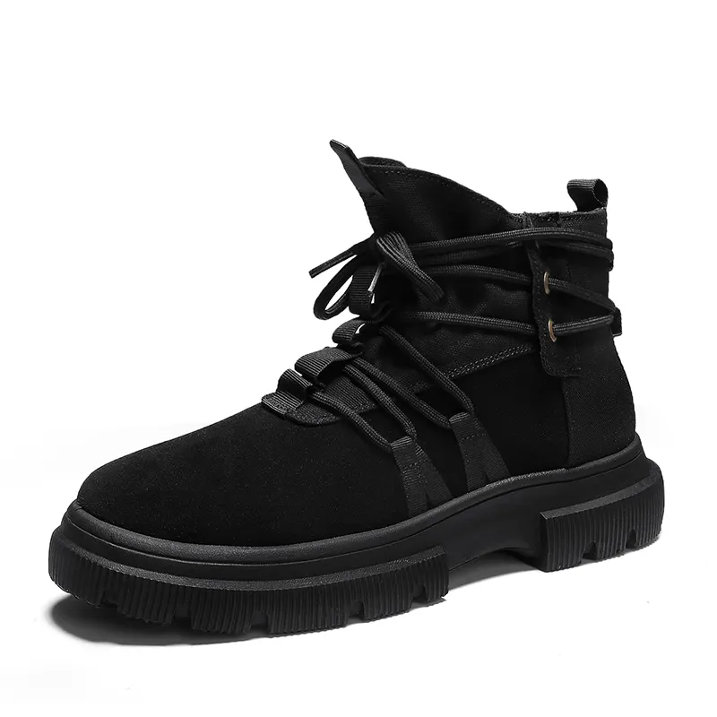 Toptan Unisex Şık Platformu Çizmeler Ayakkabı Iş veya Gündelik Giyim erkekler için BOOTS
