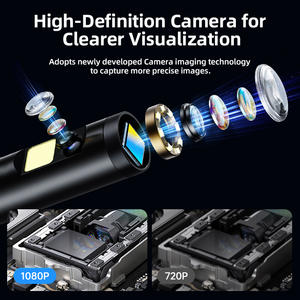 Эндоскоп KERUI 2 МП с двумя объективами для промышленного применения, ремонтных работ и осмотра трубопроводов, с 5-дюймовым экраном ISP для авторемонта - Product Image 4