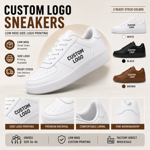 <span class=keywords><strong>Sneakers</strong></span> personnalisées OEM ODM en gros, chaussures décontractées en PU, logo, couleur, matériau, emballage, service de fournisseur d'usine - Product Image 4