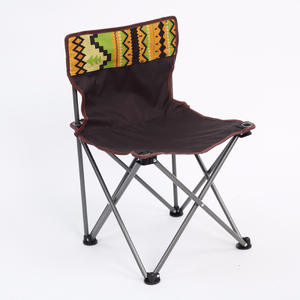 Ensemble de 7 chaises pliantes de luxe pour le camping en plein air, la plage, la pêche, le barbecue, meubles de loisirs portables, style ethnique, chaise pliable - Product Image 1