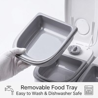 Distributeur automatique de nourriture pour animaux de compagnie, contrôle des portions temporisé, distributeur de nourriture sèche pour une seule repas pour chats et chiens