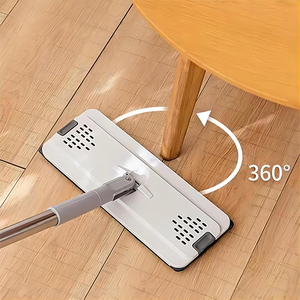 Premium Quality Microfiber <strong>Mop</strong> Set with Self-Wringing <strong>Bucket</strong> Easy Home Cleaning Rectangle Head Plastic <strong>Mop</strong> <strong>and</strong> <strong>Bucket</strong> Wholesale - Product Image 3