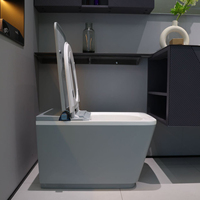 Nouveau design céramique une pièce salle de bain électrique wc commode intelligente cuvette de toilette automatique p-trap carré toilette intelligente