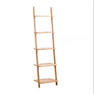 Bamboo <b>Ladder</b> Shelf 5 Tier Standing Type Multifunctional Storage <b>Bookcase</b> Plant Stand Corner Display - Product Image 1