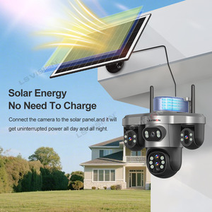 Cámara de Seguridad Solar LS VISION de 6MP con Tres Pantallas y Cuatro PTZ, Exterior, 4G/WiFi, Zoom 10X, Seguimiento Automático Humano, Cámaras CCTV <span class=keywords><strong>V380</strong></span> <span class=keywords><strong>Pro</strong></span> - Product Image 6