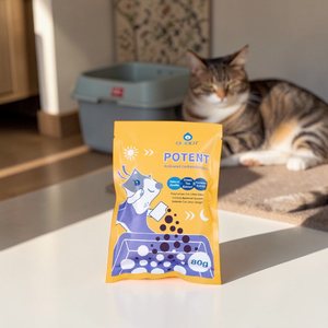Désodorisant pour litière pour chat au charbon actif, élimine efficacement les odeurs, inhibe la croissance bactérienne, Taïwan - Product Image 1