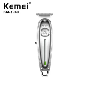 KM-1949 שיער חותך גברים גזיר מכונה שיער קליפר נטענת תספורת מספרה מספריים גוזם USB חשמלי נירוסטה