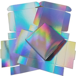 Bạc ba chiều cầu vồng màu ánh kim quà tặng bao bì hộp giấy óng ánh hộp quà giáng sinh - Product Image 4