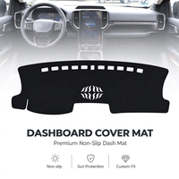 Pour Ford Ranger T9 2022 2023 2024 2025, housse de tableau de bord de voiture, accessoires automobiles, housse de protection du tableau de bord avec fonction antidérapante