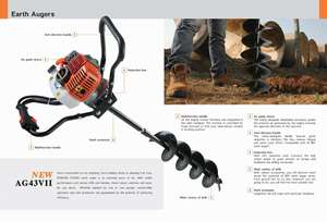 Hoge Kwaliteit Industriële 43cc/52cc 2-takt Stalen Aarde Vijzelboor Ag43/Ag52 Benzine Metalen Schoffel Digger - Product Image 6