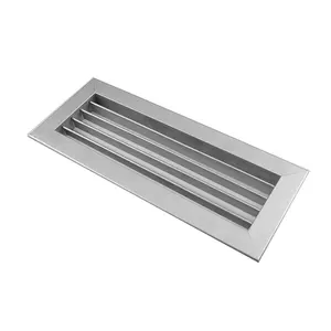 Air Ventilation System Aluminium Single Deflection Grilles With Ajustablable Blades