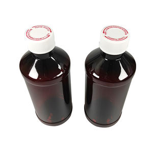 28/400mm White Screw Cap Amber PET Bottle-16oz 473ml Round/High-Necked Square Blue Label New Brand Storage Solution - Product Image 6