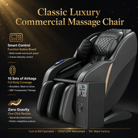 Sillón de Masaje Comercial Zhipin 2026 de Lujo con Música AI, Shiatsu de Cuerpo Completo 8D, Gravedad Cero, Control de Tiempo Enchufable, la Mejor Calidad, con Monedas