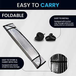 Custom Foldable Car Front Windshield Sunshade EPE Foam Material Sunscreen Thermal Insulation Car Sunshade - Product Image 4