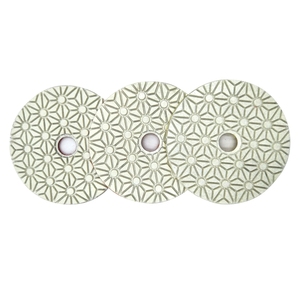 4 Zoll 100mm trockener/nasser Diamant 3-Stufen-Polierpads Diamant-Granit-Poliermarmor-Betons chleifen - Product Image 1