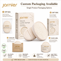 Échantillon Gratuit de Tampons de Douche en Loofah Jarnier – Gants Exfoliants Ovales Écologiques en Sisal Naturel pour le Corps – Éponge de Lavage en Loofah pour le Bain