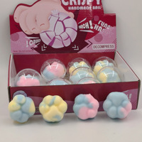 Nouveau style Jouet à presser craquant en forme de bonbons arc-en-ciel, anti-stress, avec son couineur, en forme de donuts souples, cadeau