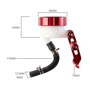 אופנוע בלם משאבת שמן טנק עם שמן צינור נוזל מאגר אחורי מאסטר צילינדר טנק שמן כוס מכביש אופנוע אבזרים - Product Image 2