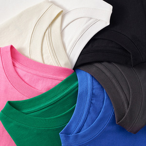 US Style 270g Heavy Cotton Men's T-<strong>Shirt</strong> Trendy Brand Oversize <strong>White</strong> <strong>Shirt</strong> with Loose Shoulders Blank Design - Product Image 1