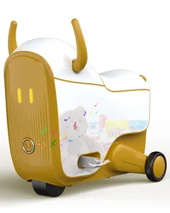 GNU per bambini bagagli bambini scooter elettrico valigia viaggio bagagli per bambini con ruote