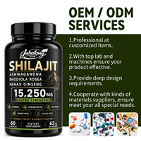 Complément Tout-en-un Marque Blanche : Gommes de Shilajit, Minéraux Fulviques, Ashwagandha, Bore et Acide Fulvique pour Hommes Adultes – Améliore l'Immunité