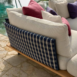 FESOME Neuankömmling Luxus Holz Teak Möbel <span class=keywords><strong>L</strong></span>-förmiges Sofa Gartenmöbel Patio Hotel Outdoor Garten Sofa - Product Image 6