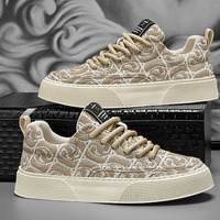 Chaussures de skate en toile personnalisées pour hommes, respirantes avec doublure en maille, légères, vente en gros, chaussures décontractées à plateforme pour la marche