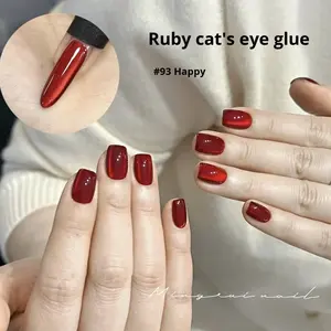 Vernis à ongles en gel Mobray Soak Off, personnalisable, super éclaircissant, rouge rubis, <span class=keywords><strong>nouvel</strong></span> <span class=keywords><strong>an</strong></span>, Noël, œil de chat, gel professionnel <span class=keywords><strong>pour</strong></span> l'art des ongles - Product Image 3