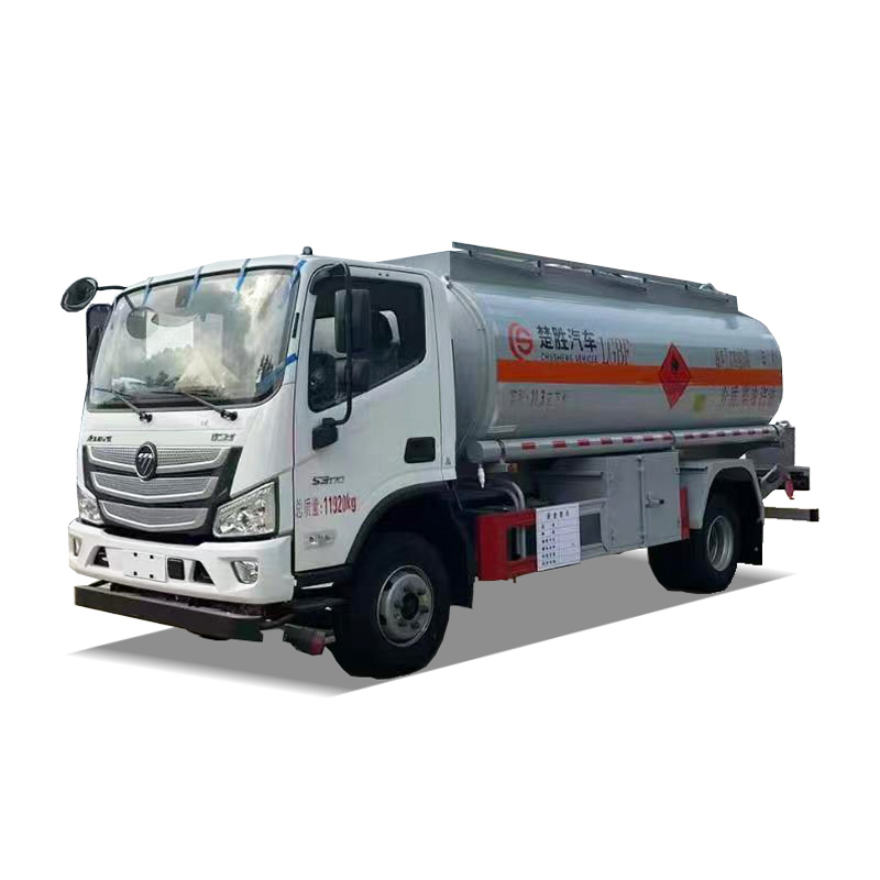 Foton Aumark 4x2 8T 170HP Stainless Steel Tanker Truck Aluminium Fuel Dispensing Truck